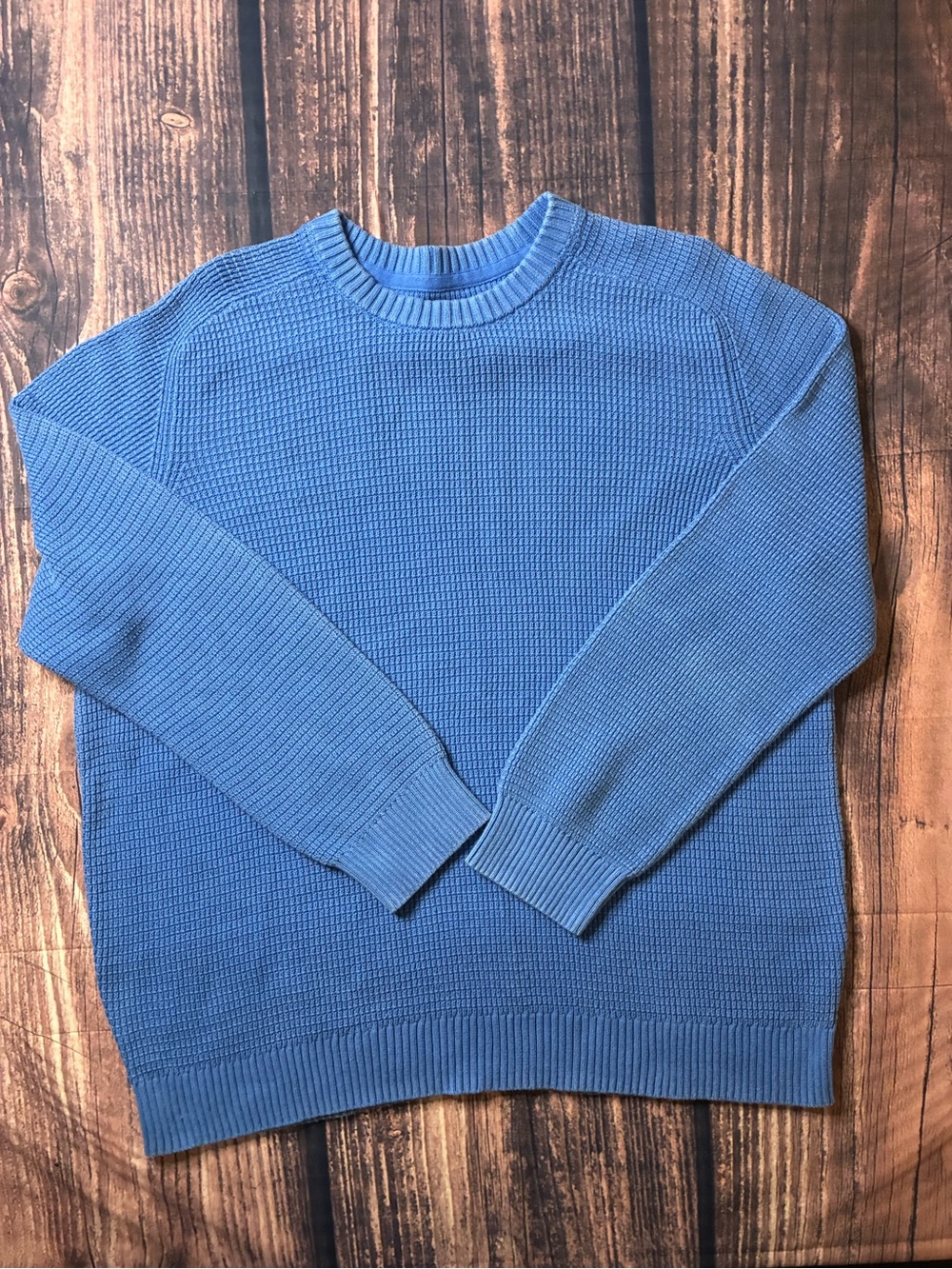 L.L. Bean Men's Crewneck Sweater in Sky Blue